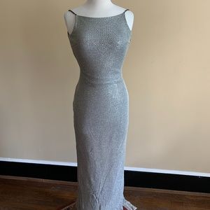 Silver & Gold Prom Dress